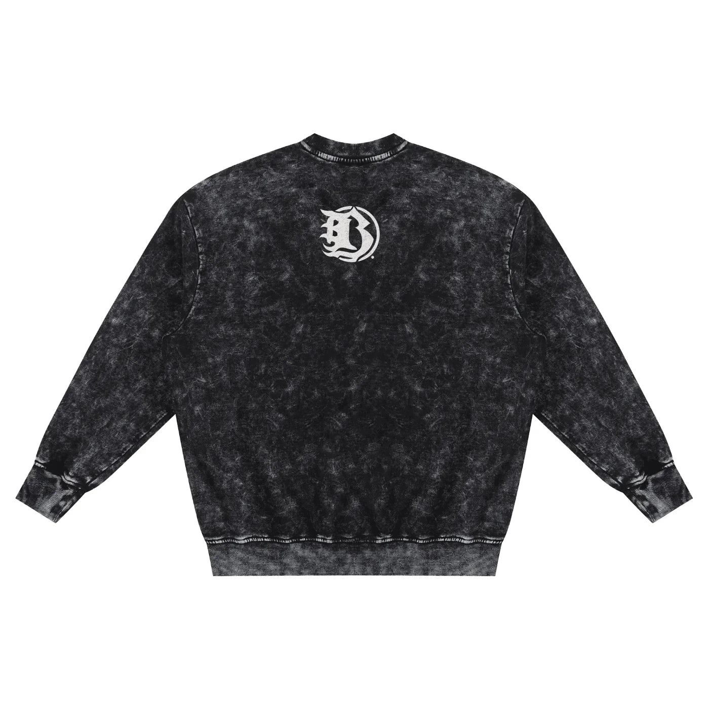 BEESMOOVE Frequency Snow Washed Hand-Frayed Sweatshirt - Beesmoove 