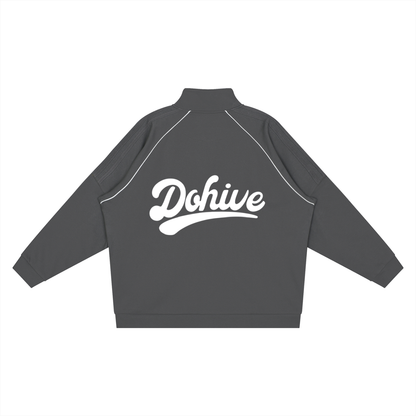 BEESMOOVE DOHIVE Reflection Striped Raglan Sleeve  Jacket