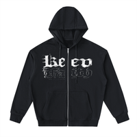 BEESMOOVE Eternal Glow Drop-Shoulder Zip Up Hoodie - Beesmoove 