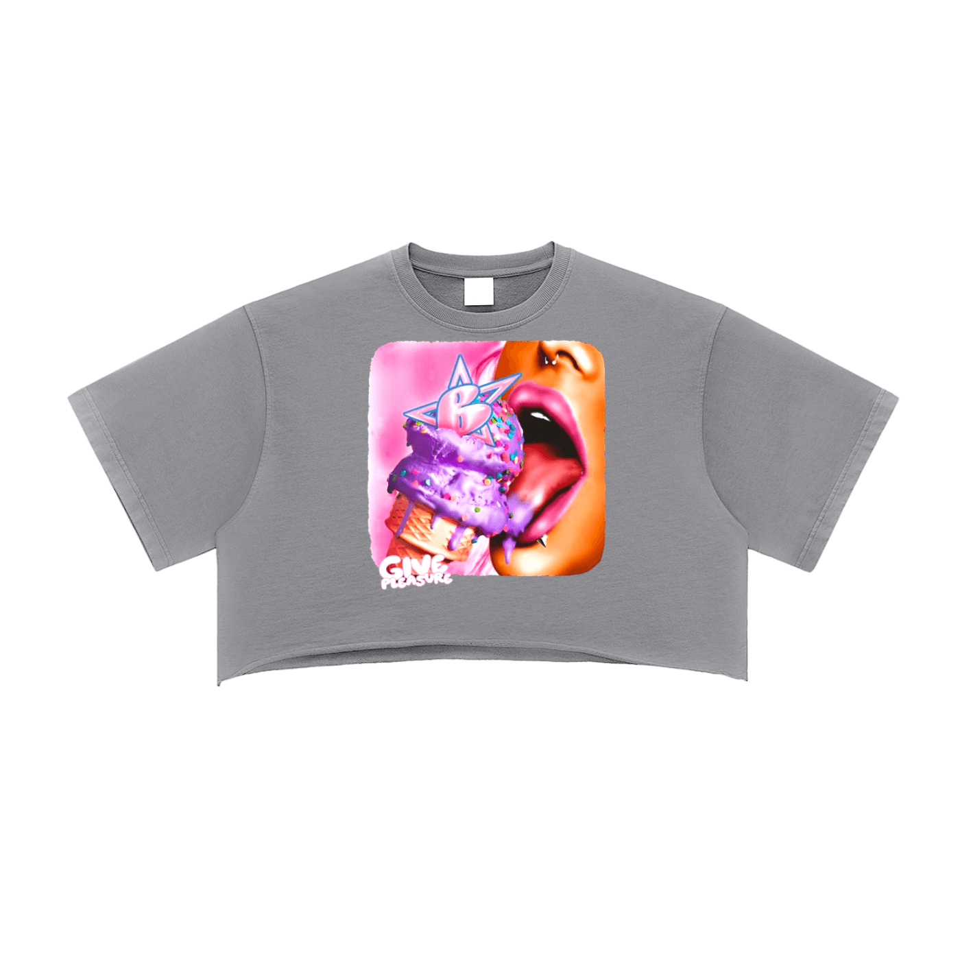 BEESMOOVE Pleasure Trip Washed Raw Edge Crop Top - Beesmoove 