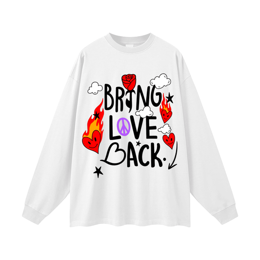 BEESMOOVE Bring Love Back – Flame Heart Edition Long Sleeve Tee - Beesmoove 