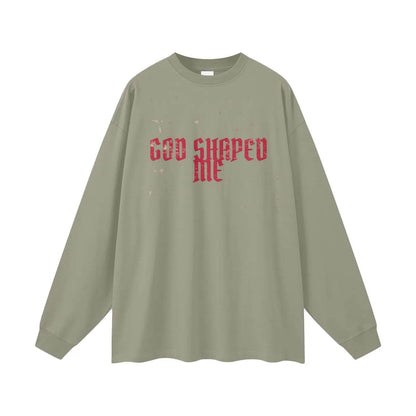 Beesmoove God Shaped Me Long Sleeve Tee - Beesmoove 