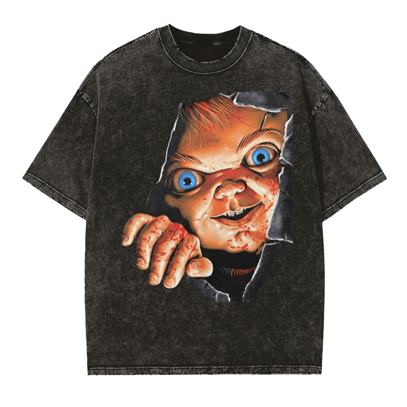 BEESMOOVE Peek-A-Boo Nightmare Vintage Washed T-Shirt - Beesmoove 