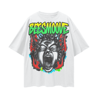 BEESMOOVE Inferno Cry Loose Drop Shoulder T-Shirt - Beesmoove 