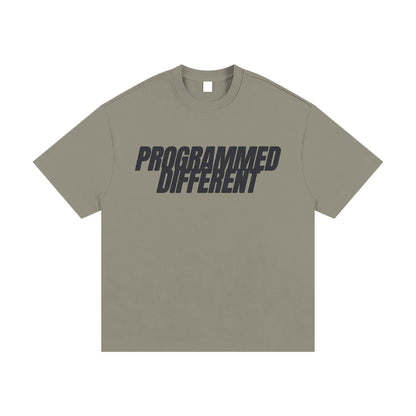 BEESMOOVE PROGRAMMED DIFFERENT Heavyweight Cotton T-Shirt - Beesmoove 