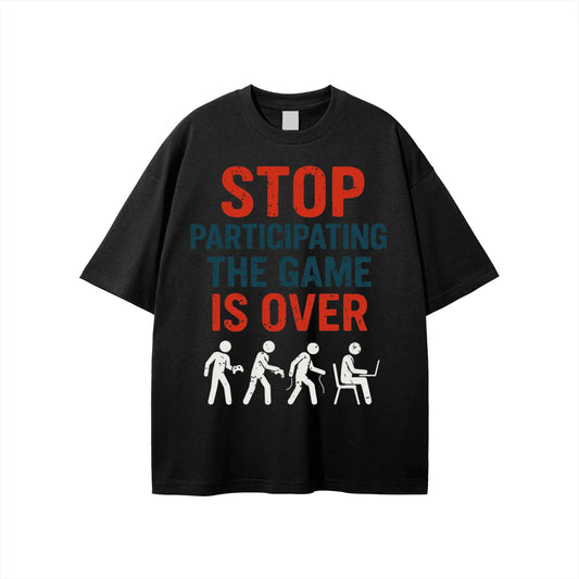 BEESMOOVE Game Over Society
Black T-shirt - Beesmoove 