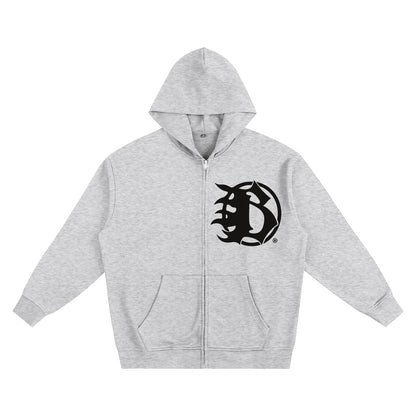 BEESMOOVE Feed The Frequency Heavyweight Zip-up Hoodie - Beesmoove 