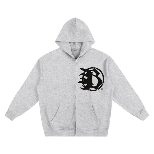 BEESMOOVE Feed The Frequency Heavyweight Zip-up Hoodie - Beesmoove 