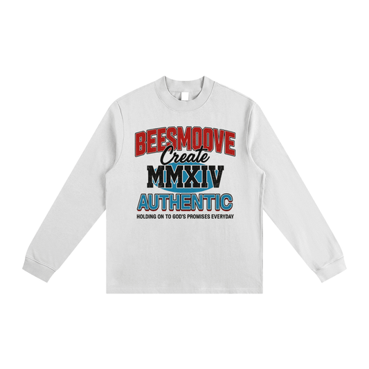 BEESMOOVE Promise Code MMXIV Shrink Mock Neck Sweatshirt - Beesmoove 