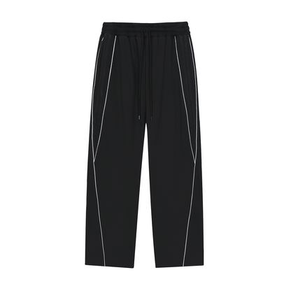 BEESMOOVE DOHIVE v1 Reflection Striped Straight-Leg Sweatpants