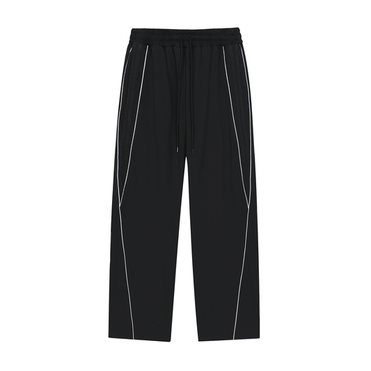 BEESMOOVE DOHIVE v1 Reflection Striped Straight-Leg Sweatpants