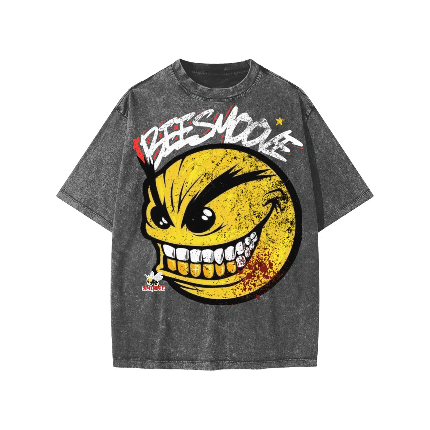 BEESMOOVE The Smoove Smirk
Washed Kids' T-shirt - Beesmoove 