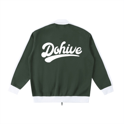 BEESMOOVE DOHIVE Contrast Trim Stand Collar Jacket - Beesmoove 