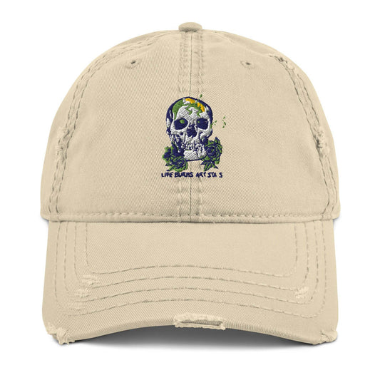 BEESMOOVE Flame Runner Distressed Dad Hat - Beesmoove 