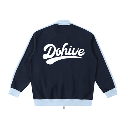 BEESMOOVE DOHIVE Contrast Trim Stand Collar Jacket - Beesmoove 