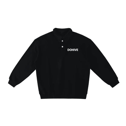 BEESMOOVE DOHIVE Heavyweight Polo-Collar Sweatshirt - Beesmoove 