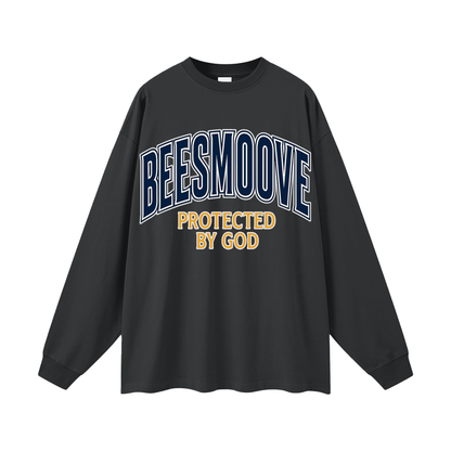 BEESMOOVE Protected by God Oversized Long Sleeve T-Shirt
