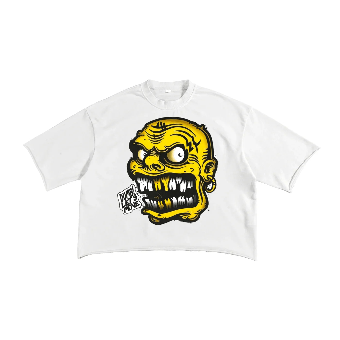 BEESMOOVE DUMB! LET’S MOVE Raw Edge T-shirt - Beesmoove 