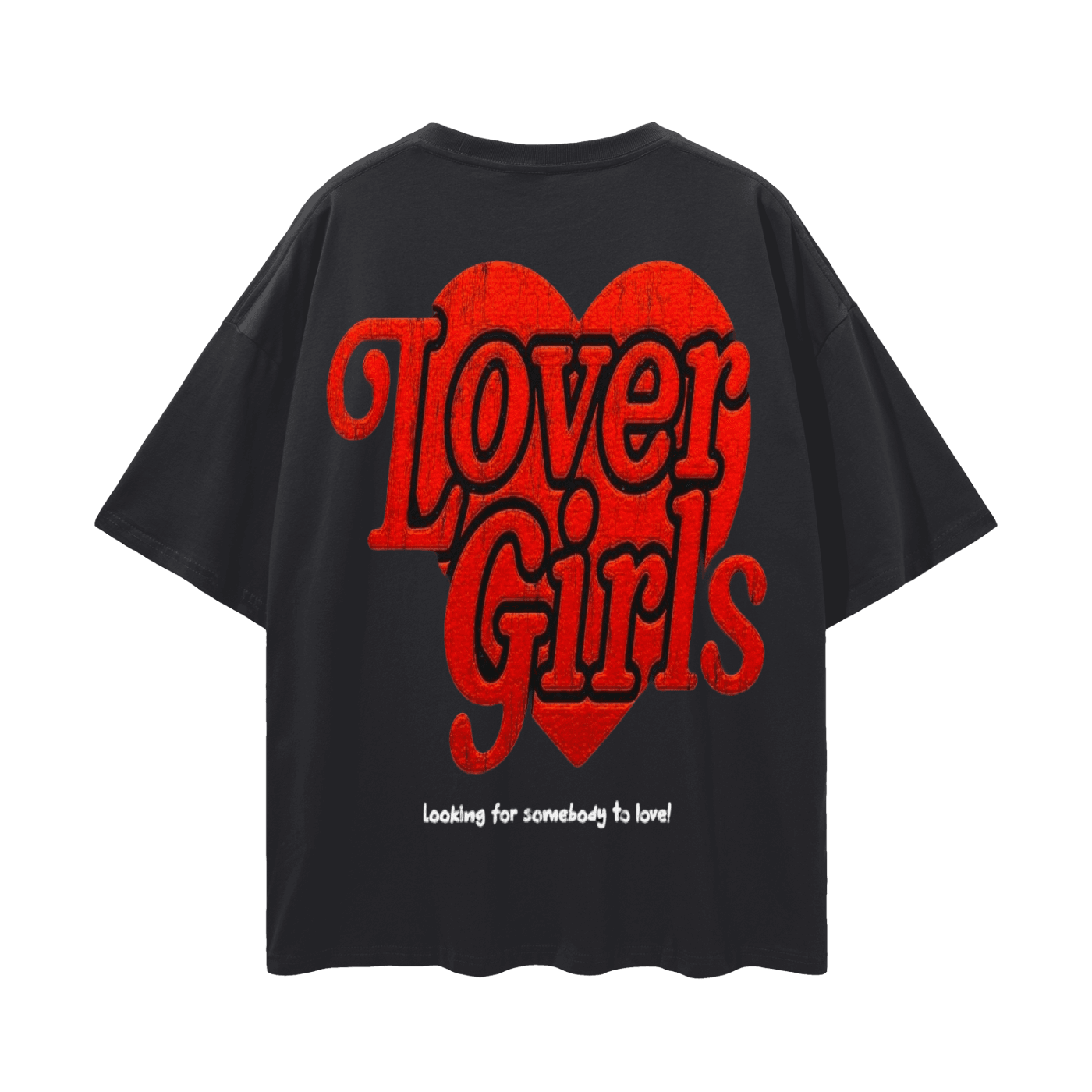 BEESMOOVE Lover girls Oversize Deep Drop Shoulder Tee - Beesmoove 