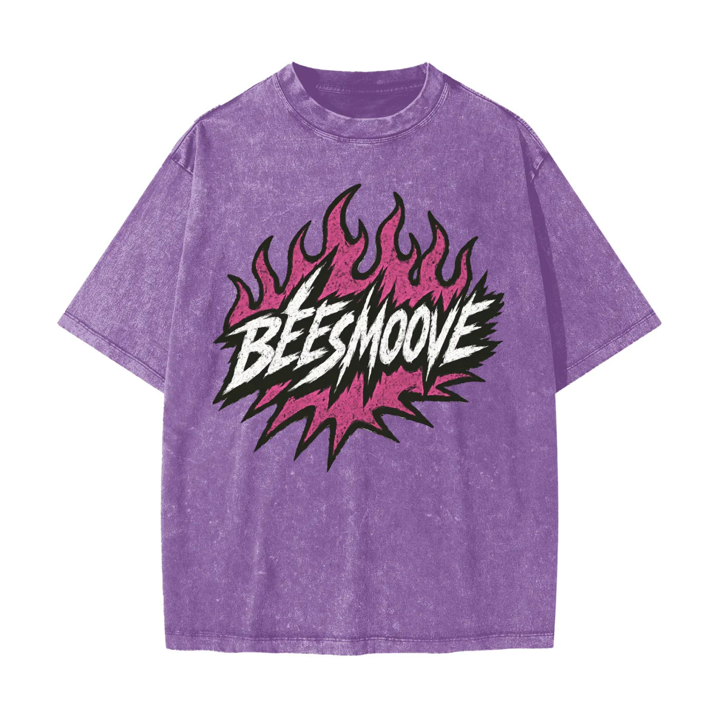 BEESMOOVE Heated Motion Heavyweight Snow Washed T-Shirt - Beesmoove 