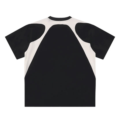 BEESMOOVE DOHIVE Contrast Panel Cotton T-Shirt - Beesmoove 
