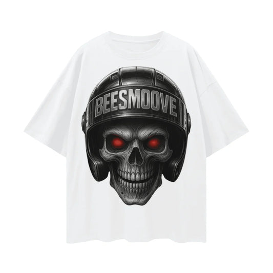 BEESMOOVE Skull Commando Sport Drop Shoulder Tee - Beesmoove 