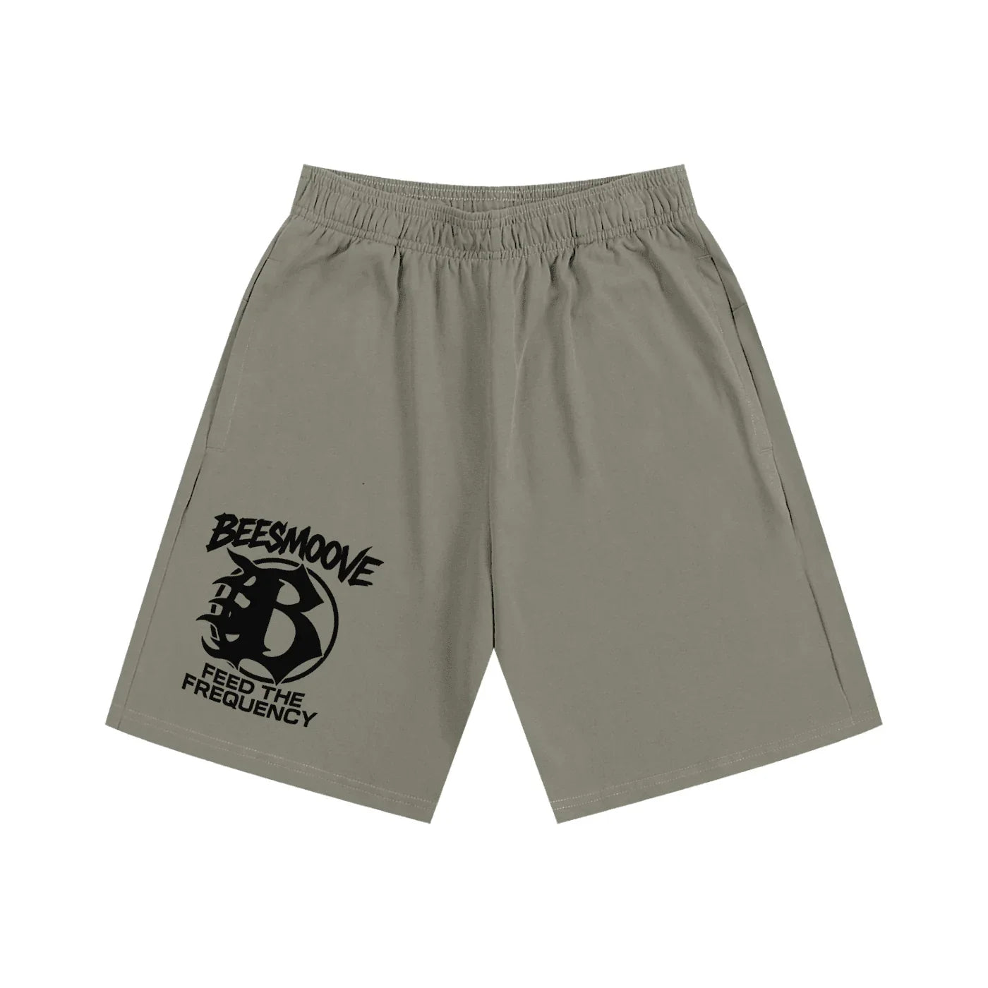 BEESMOOVE Feed The Frequency
 Heavyweight Cotton Shorts - Beesmoove 