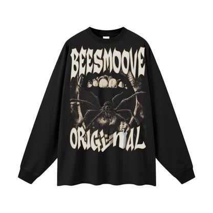 BEESMOOVE Knowledge Ignites Cotton Long Sleeve Tee - Beesmoove 