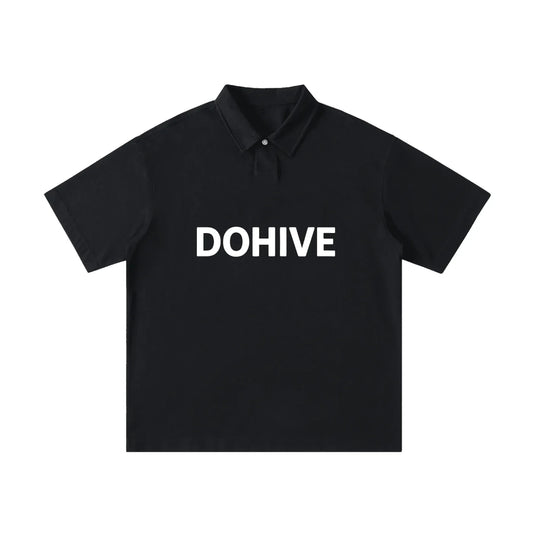 BEESMOOVE DOHIVE Loose Cotton Short-Sleeve Polo Shirt - Beesmoove 