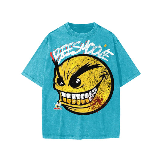 BEESMOOVE The Smoove Smirk
Washed Kids' T-shirt - Beesmoove 