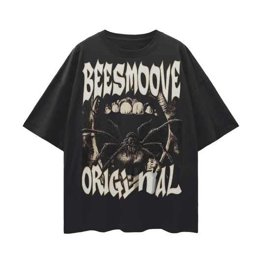 BEESMOOVE Knowledge Ignites Oversize Deep Drop Shoulder Tee - Beesmoove 