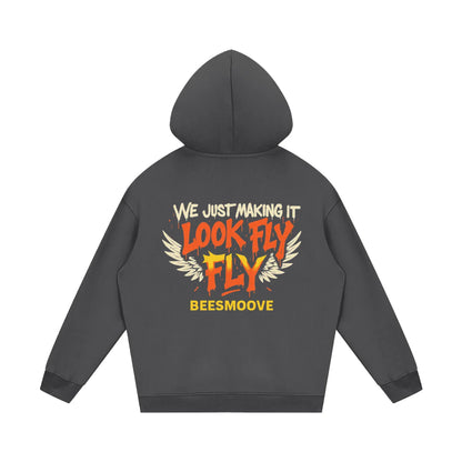 BEESMOOVE God wrote the vision Fleece Hoodie - Beesmoove 