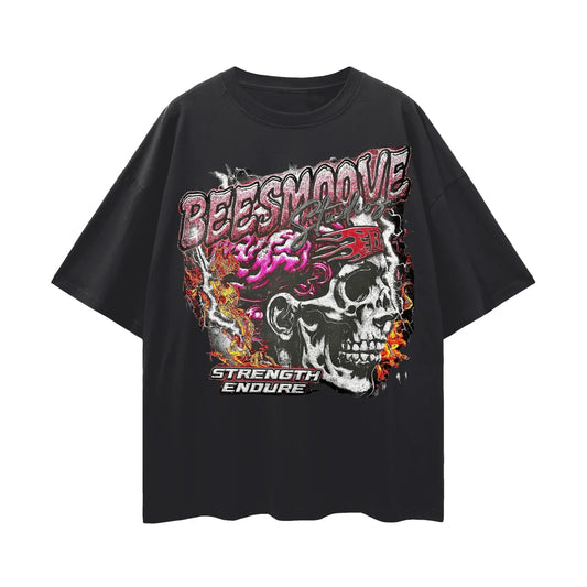 BEESMOOVE Worldwide Charge 3005 Oversize Deep Drop Shoulder Tee - Beesmoove 