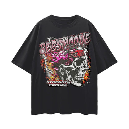 BEESMOOVE Worldwide Charge 3005 Oversize Deep Drop Shoulder Tee - Beesmoove 
