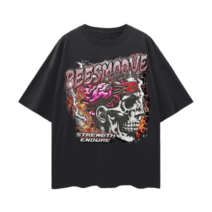 BEESMOOVE Strength Endure Oversize Deep Drop Shoulder Tee - Beesmoove 