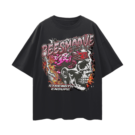 BEESMOOVE Strength Endure Oversize Deep Drop Shoulder Tee - Beesmoove 