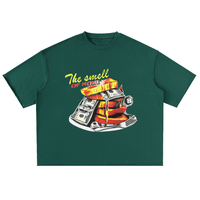 BEESMOOVE Eat Or Die Trying Oversized Washed Half Sleeve T-Shirt - Beesmoove 
