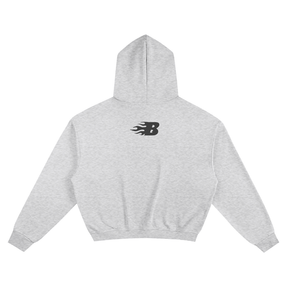BEESMOOVE Bad day records Cotton Cropped Hoodie - Beesmoove 