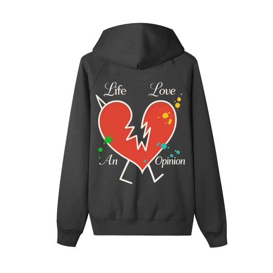 BEESMOOVE Heartbreak Hijack Zip-up Fleece Hoodie - Beesmoove 