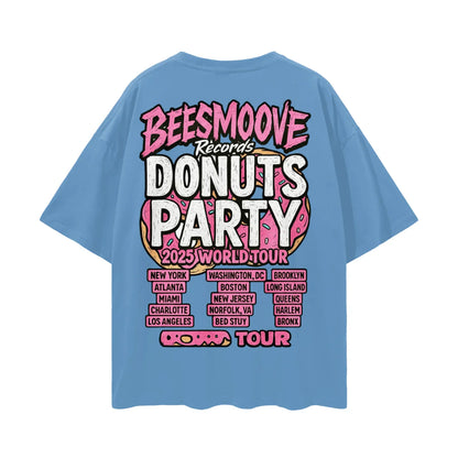 BEESMOOVE THE DONUT TAKEOVER 2025 Oversize Deep Drop Shoulder Tee - Beesmoove 