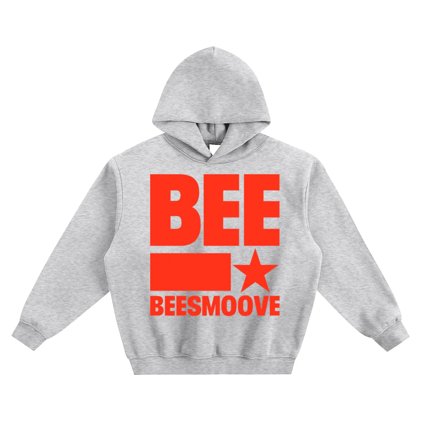 BEESMOOVE BEE STAR POWER red Boxy Hoodie - Beesmoove 