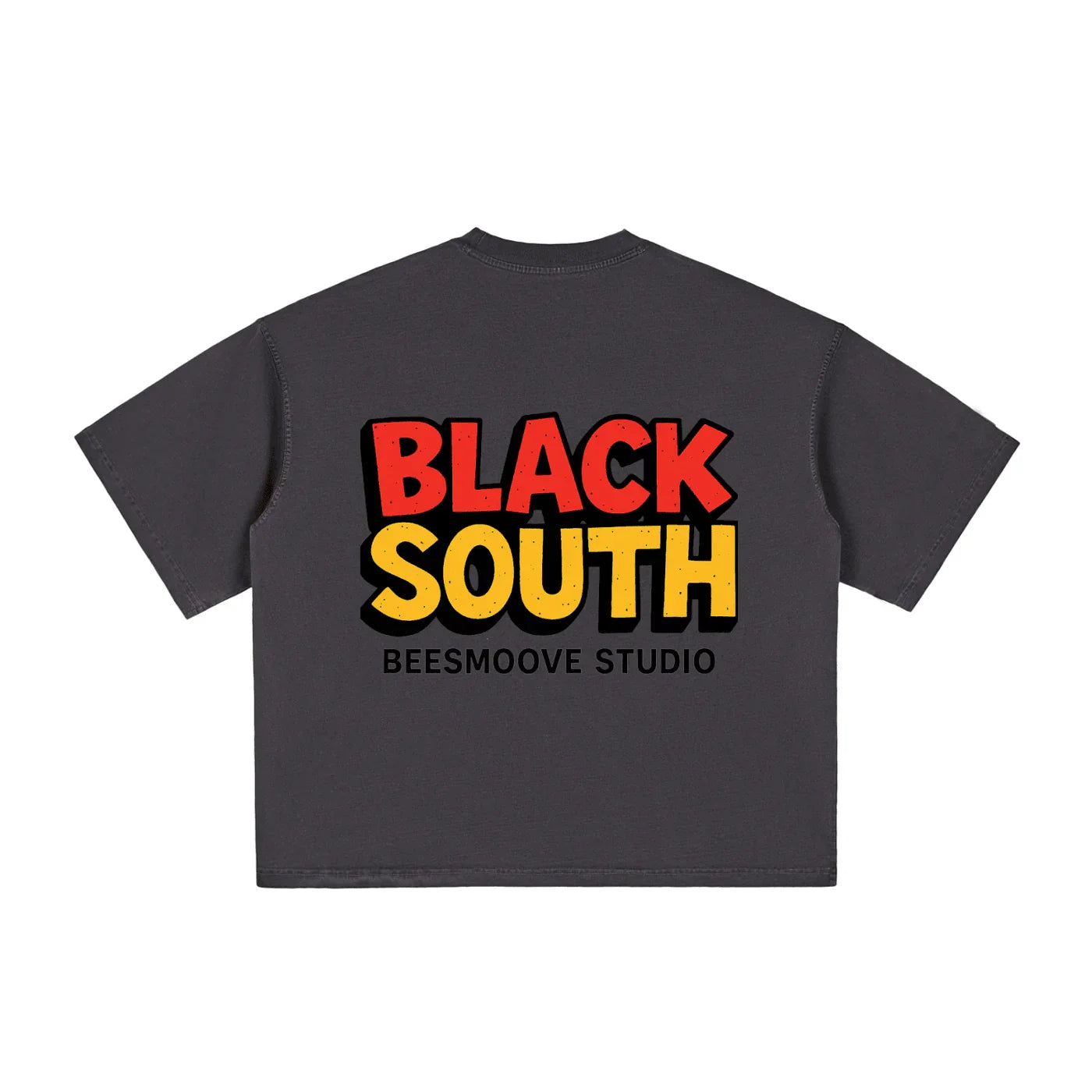BEESMOOVE Hood Rich Lamont Washed Boxy T-Shirt - Beesmoove 