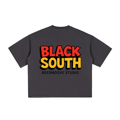BEESMOOVE Hood Rich Lamont Washed Boxy T-Shirt - Beesmoove 