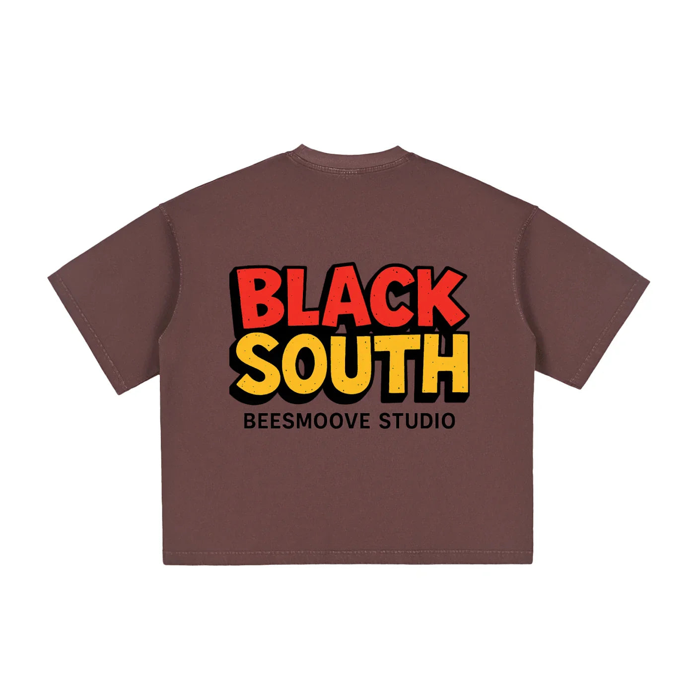 BEESMOOVE Hood Rich Lamont Washed Boxy T-Shirt - Beesmoove 