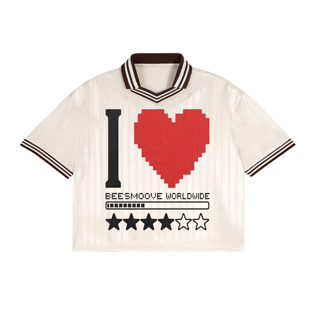 I ❤️ BEESMOOVE Worldwide Stripes Polo Collar T-Shirt - Beesmoove