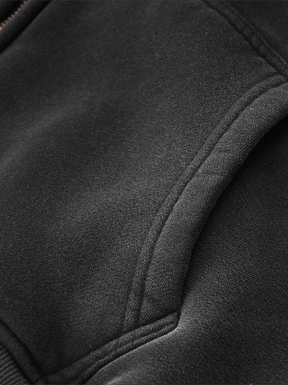 BEESMOOVE Global Hive Edition Two-way Zipper Boxy Fleece Hoodie - Beesmoove 