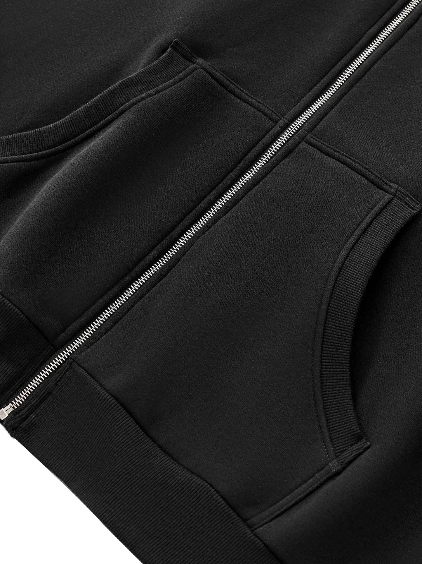 BEESMOOVE: Error Legacy Full-Zip Boxy Hoodie - Beesmoove 