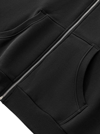 BEESMOOVE: Error Legacy Full-Zip Boxy Hoodie - Beesmoove 