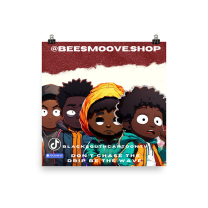 BEESMOOVE BlackSouth v1 paper poster - Beesmoove 