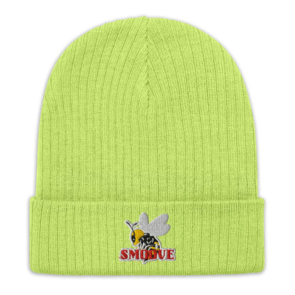 BEESMOOVE logo Ribbed knit beanie - Beesmoove 